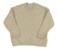 Béžový svetr s puntíky Primark
