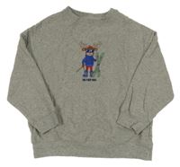 Sivá melírovaná mikina s losom John Lewis