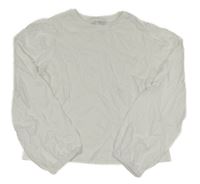 Biele crop tričko Zara