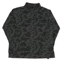 Tmavosivé vzorované thermo tričko so stojačikom Ergee