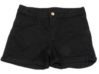 Čierne rifľové kraťasy H&M
