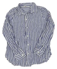 Modro-bílá pruhovaná halenka H&M