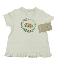 Nové - Bílé tričko se srnkou Mamas&Papas
