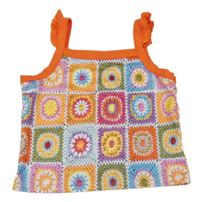 Farebný vzorovaný crop top Shein