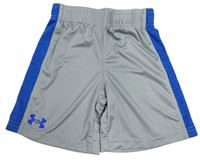 Šedo-modré funkční sportovní kraťasy Under Armour