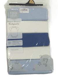 5pack - 3x modré + 2x bílé body F&F