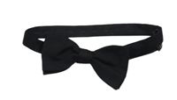 Čierny připínací motýlok Moss Bross