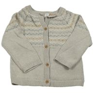 Béžový vzorovaný prepínaci sveter M&S