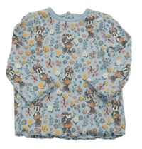 Svetlomodré rebrované tričko s Minnií George