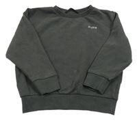 Tmavosivá oversize mikina s nápisom Next