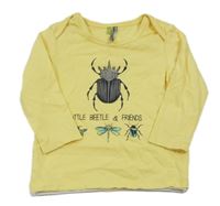 Žlté tričko s hmyzem