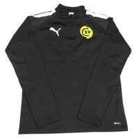 Čierna športová mikina s logom Puma