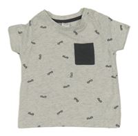 Sivé tričko s okuliarmi LC Waikiki