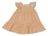 Nové - ORanžovo-bílé pruhované šaty Nutmeg