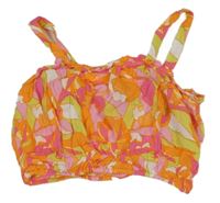 Farebný vzorovaný crop blúzková ý top Primark