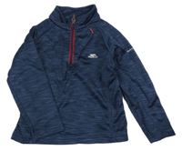 Tmavomodrá melírovaná športová mikina s logom Trespass