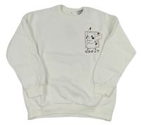 Biela mikina s Pikachu M&S