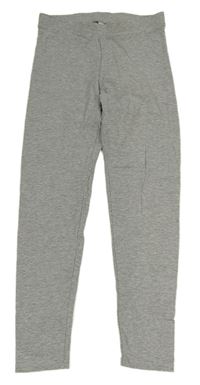 Sivé melírované teplákové silnější legíny alive