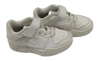 Bílé koženkové botasky s logem PUMA vel. 29