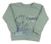 Světleolivová mikina s Pú a Prasátkem George