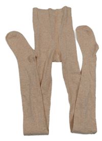 Pudrové melírované pančuchy so trblietkami YIGGA