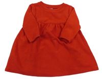 Červené fleecové šaty OLD NAVY