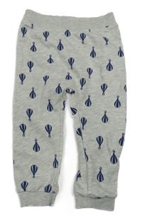 Sivé melírované tepláky s balony zn POCOPIANO