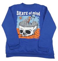 Zafírová mikina s potlačou PRIMARK