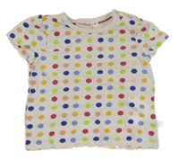 Bílo-barevné puntíkaté tričko Liegelind