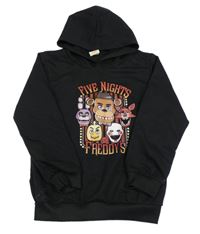 Čierna mikina s potiskem - Pět nocí u Freddyho