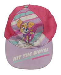 Tmavorůžovo-svetlofialová šiltovka s PAW PATROL - Skye nickelodeon