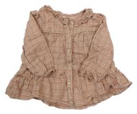 Staroružová kockovaná blúzková á tunika Orchestra