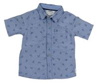 Modrá košeľa s loďkami Mothercare