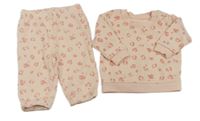 2set - Ružová vzorovaná mikina + tepláky Primark