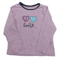 Lila tričko so srdiečkami Kuniboo