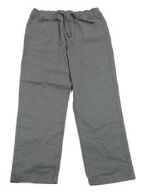 Sivé plátenné jogger nohavice Dunnes