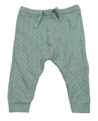 Zelené kockované pletené tepláky Next