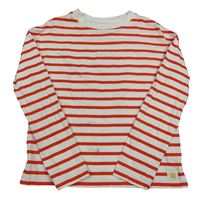 Bielo-červené pruhované tričko John Lewis