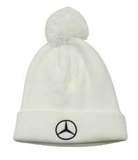 Bílá čepcie s výšivkou - Mercedes Benz Beechfield