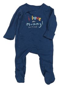 Tmavomodrý overal s nápisom George