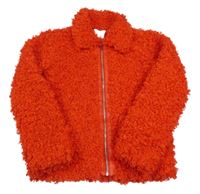 Červená kožušinová zateplená bunda River Island