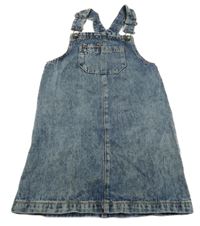 Modré riflové laclové šaty George