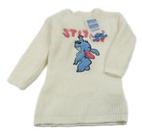 Nové - Smetanové svetrové šaty se Stitchem Primark