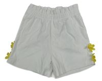 Bílé teplákové kraťasy s květinami LC Waikiki