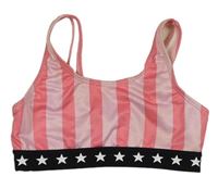 Ružová pruhovaná plavková lambáda s hviezdami Primark