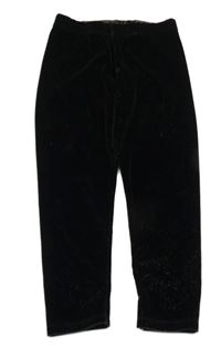 Čierne trblietavé zamatové legíny George