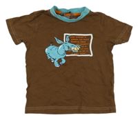 Hnědé tričko s oslem H&M