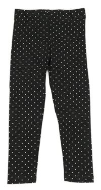 Tmavošedé puntíkaté teplé legíny H&M