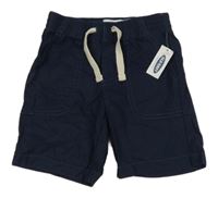 Nové - Tmavomodré plátěné kraťasy Old Navy