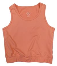 Korálový športový crop top Tex